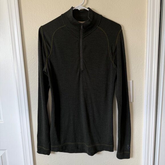 Smartwool Men's Sparwood Half Zip Sweater Gray Size Medium - Picture 1 of 5